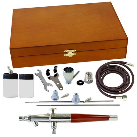 PAASCHE AIRBRUSH CO Wood Box Set with VL & All Three Heads VL-3WC